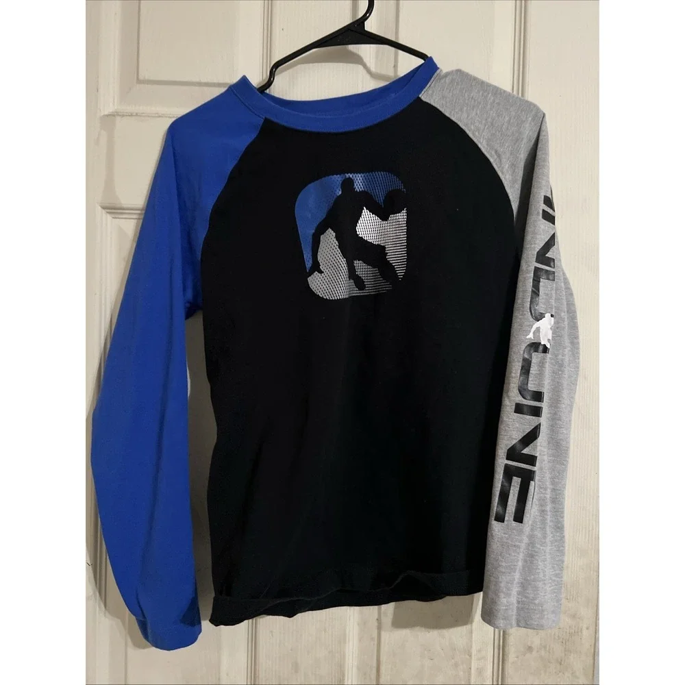 And1 Boys XL 14/16 Dark Multicolor Long Sleeve Tshirt